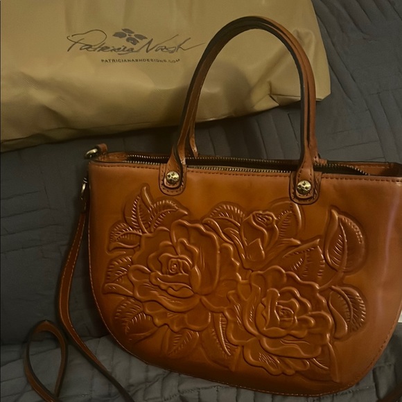 Patricia Nash Brown Leather Handbag - Picture 1 of 6